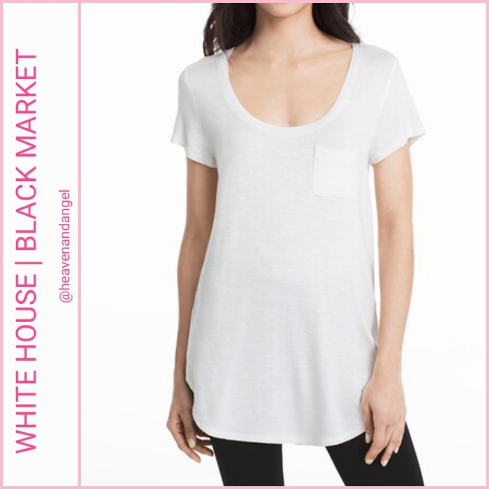 NEW WHBM London Tunic Tee - White